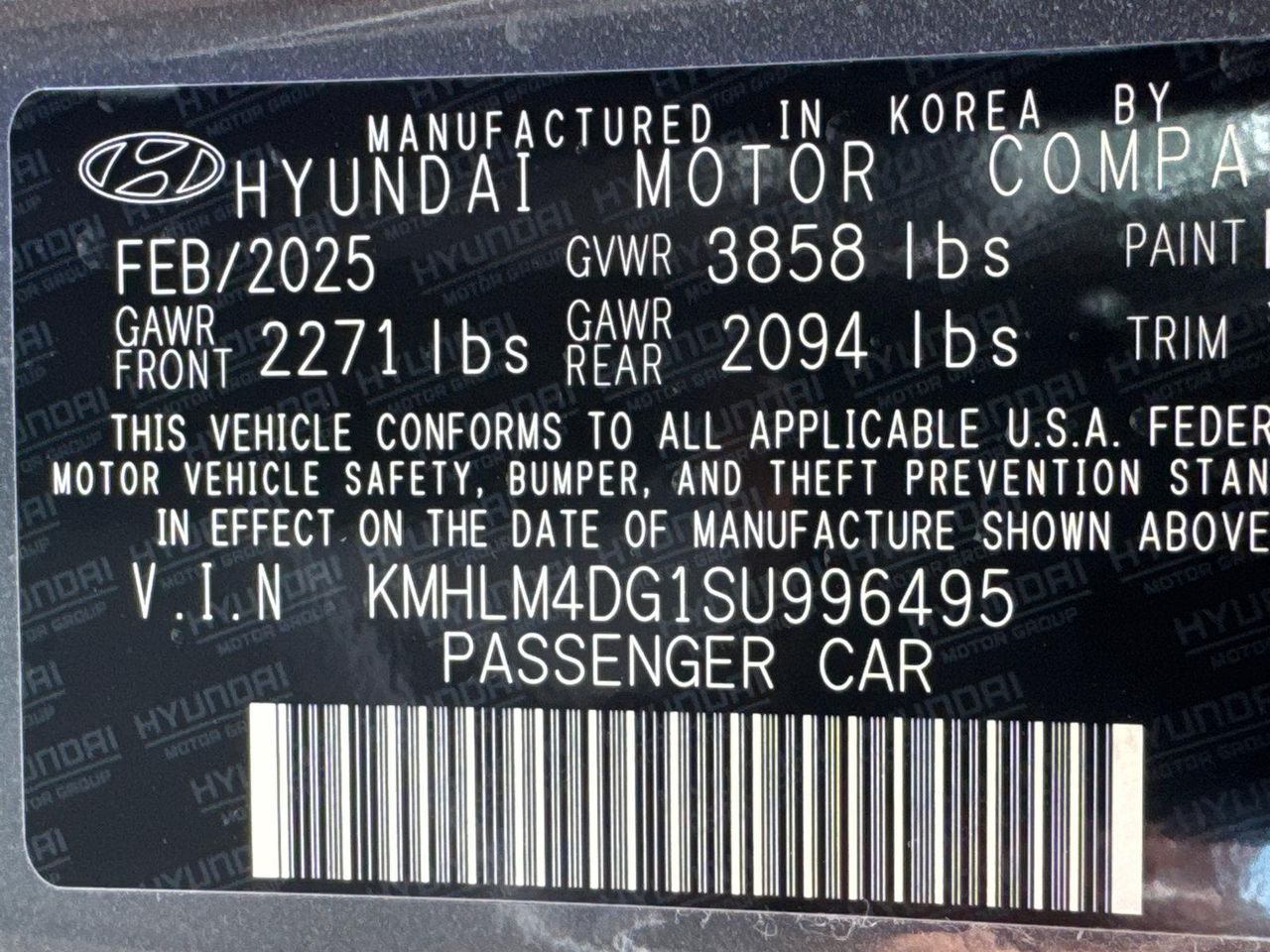New 2025 Gray Hyundai SEL Sport image 30