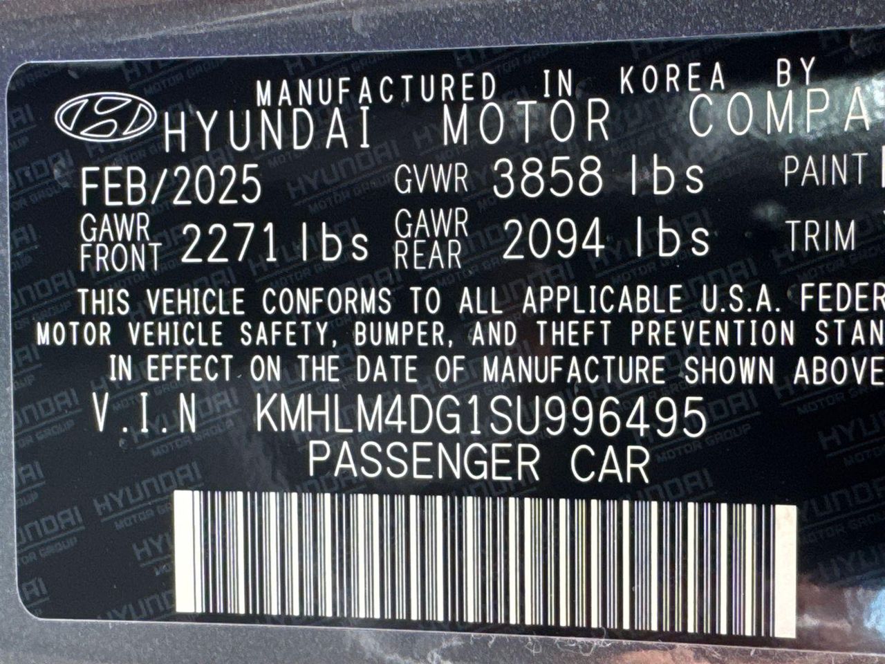 New 2025 Gray HYUNDAI SEL Sport image 30