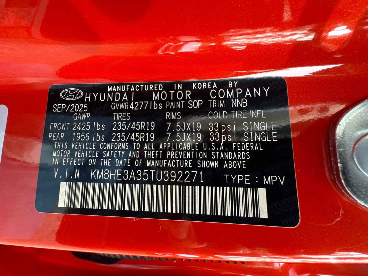New 2026 Orange HYUNDAI Limited FWD image 34