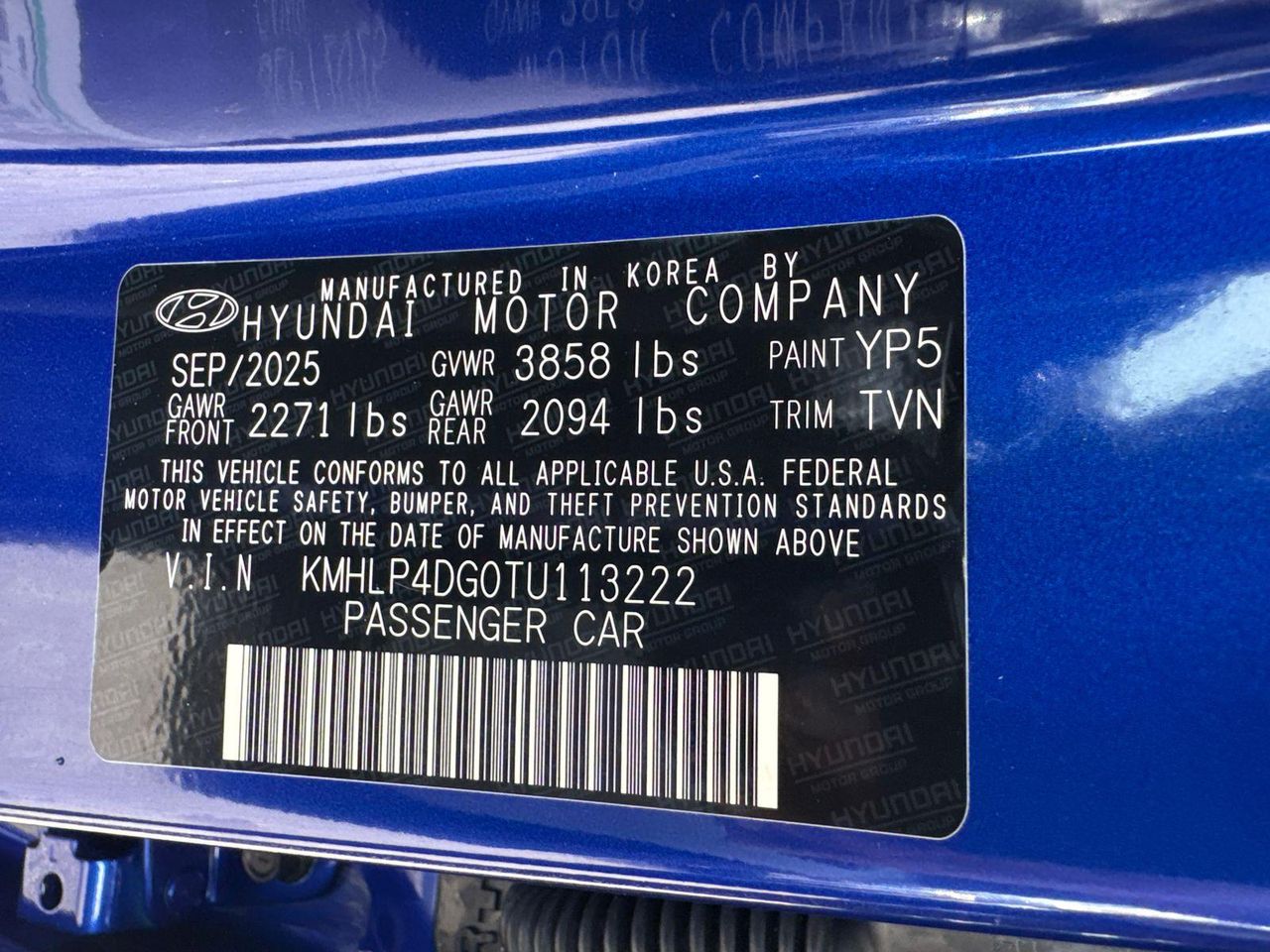 New 2026 Blue HYUNDAI Limited image 33