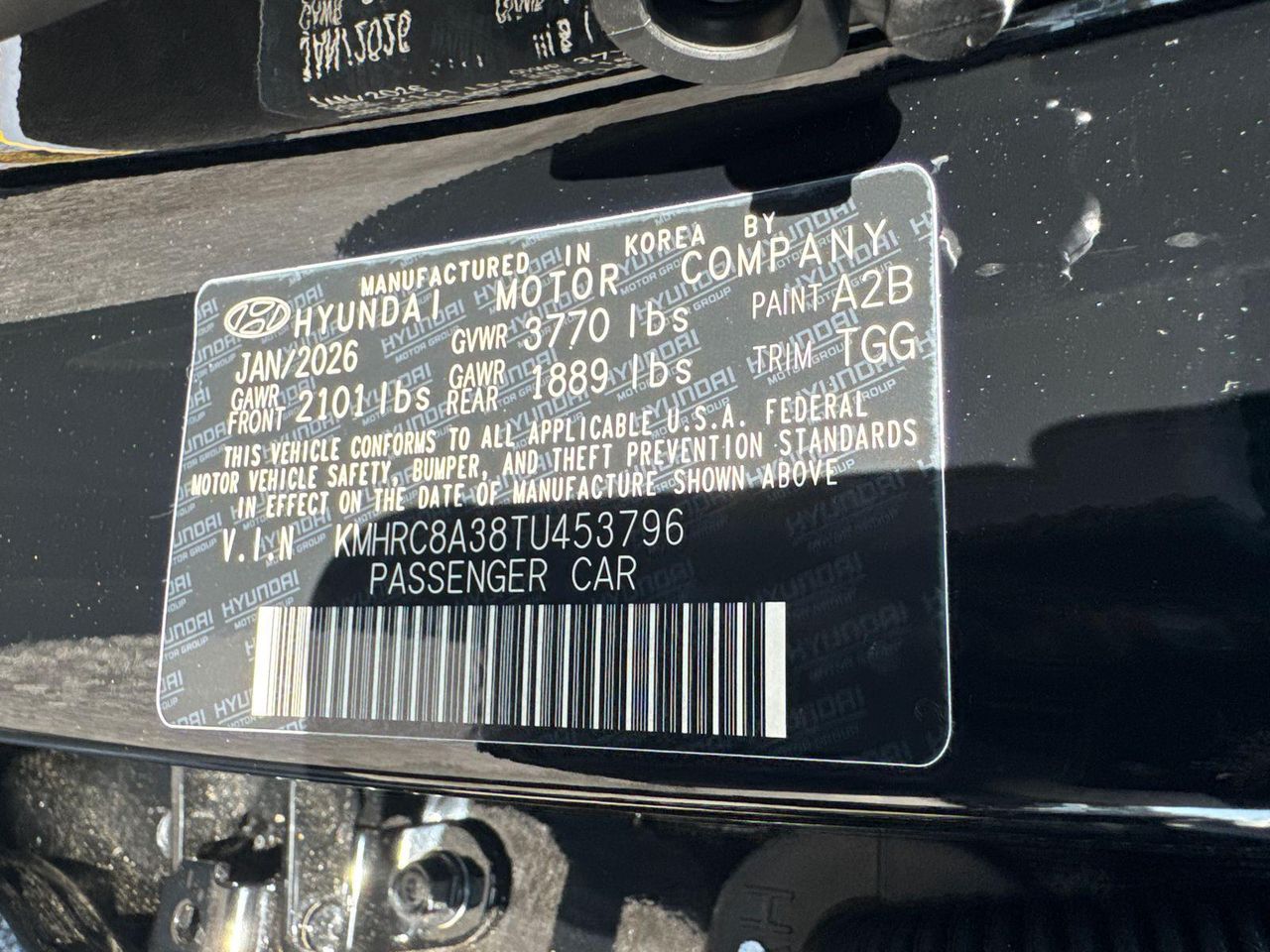 New 2026 Black HYUNDAI SEL image 33