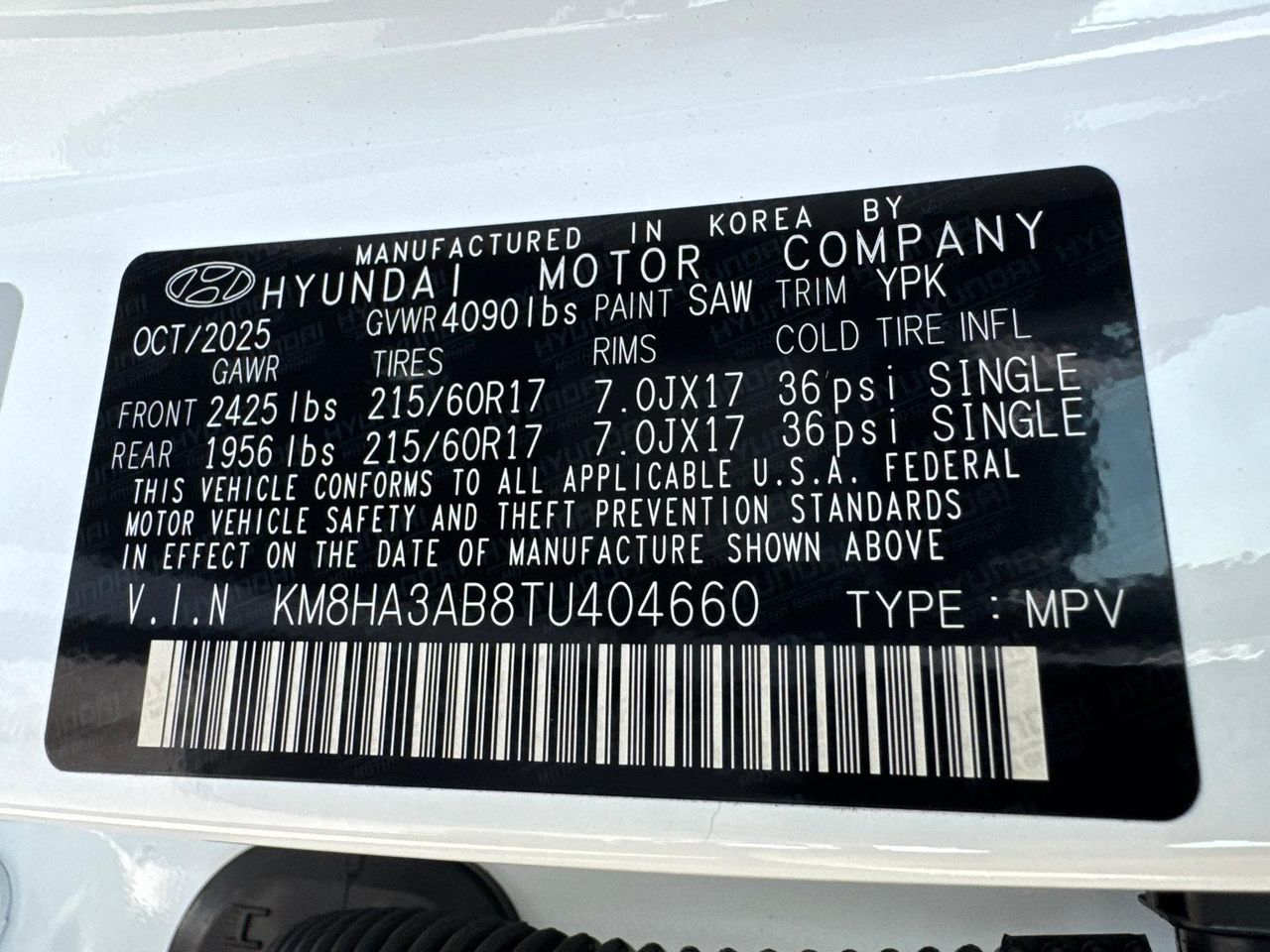 New 2026 White HYUNDAI SE FWD image 33