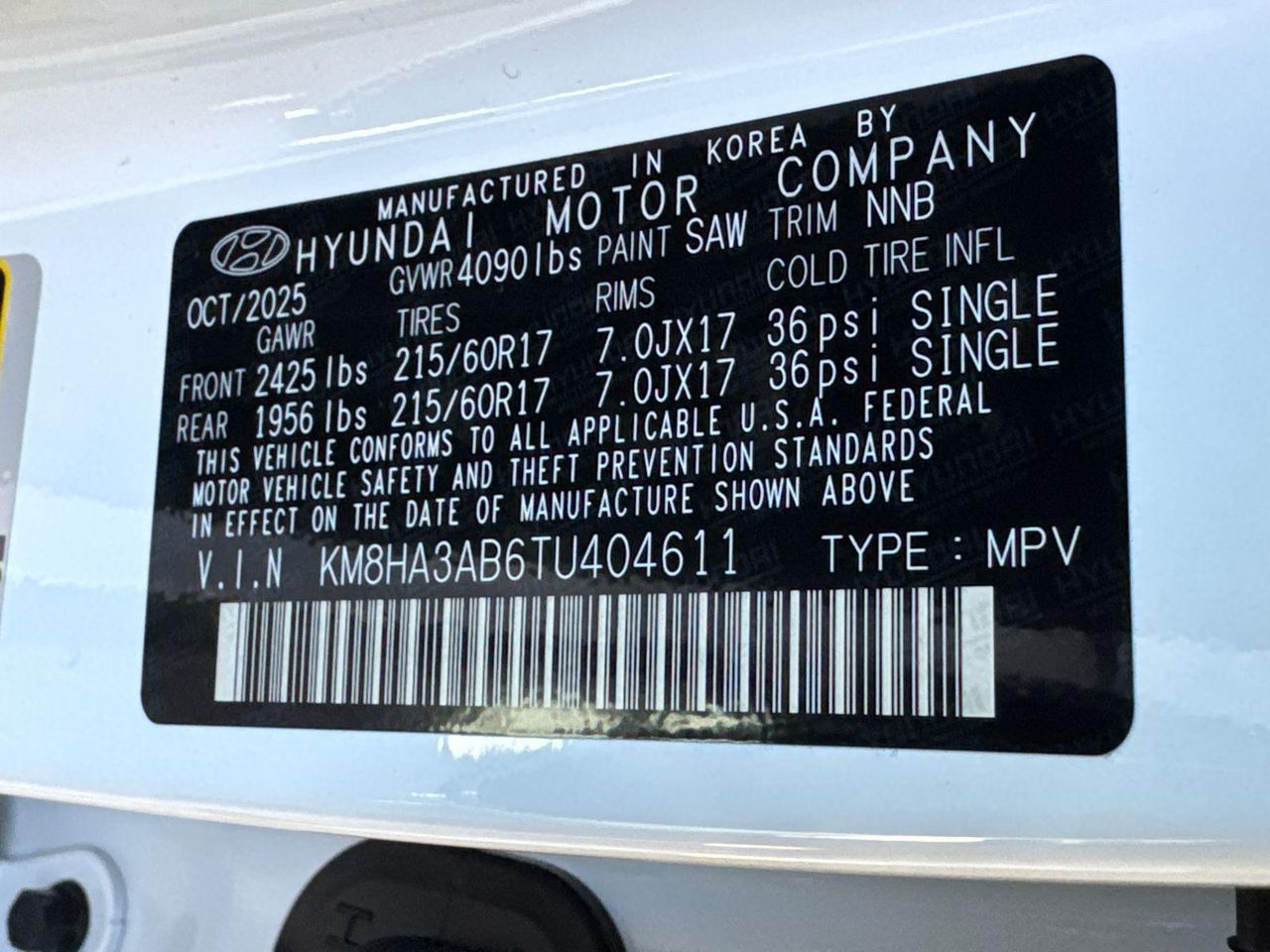 New 2026 White HYUNDAI SE FWD image 33