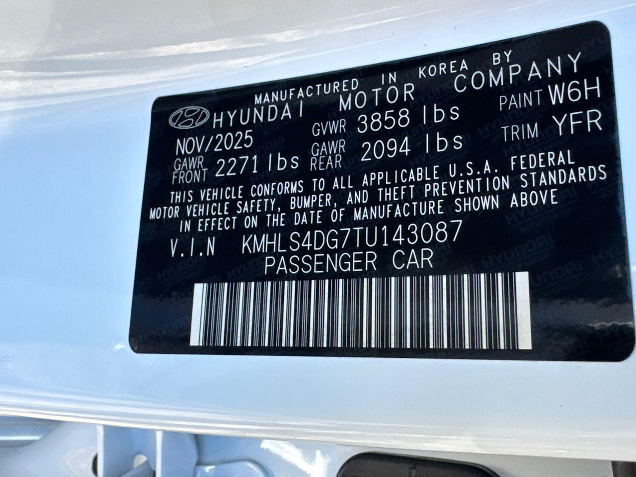 New 2026 White HYUNDAI SEL Sport image 26