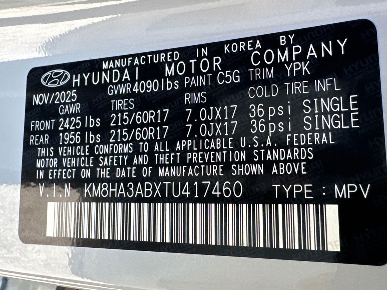 New 2026 Cyber Gray Metallic HYUNDAI SE FWD image 26
