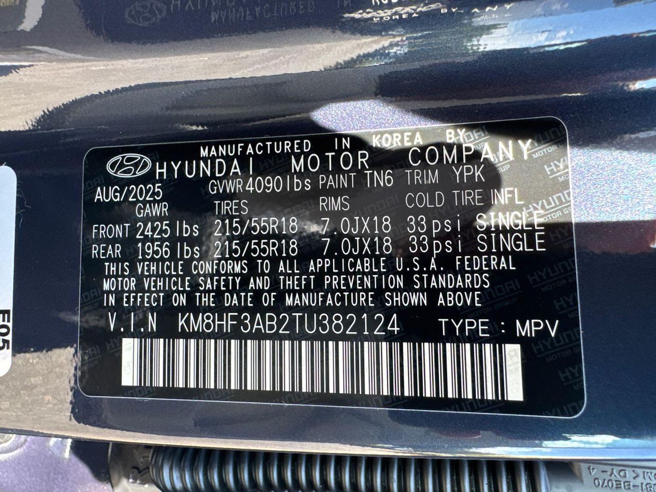 New 2026 Blue Hyundai SEL Sport FWD image 30