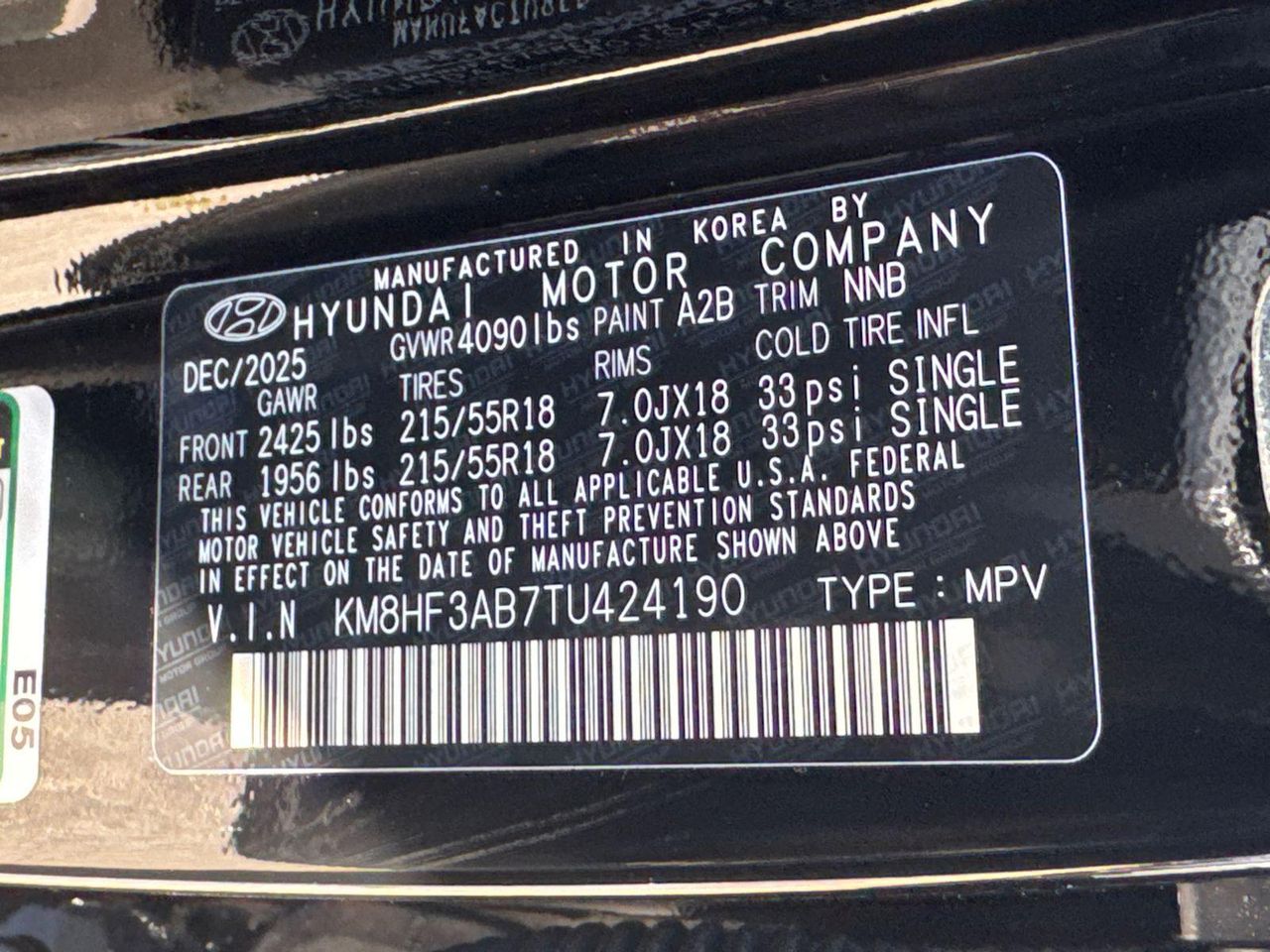 New 2026 Abyss Black HYUNDAI SEL Sport FWD image 33