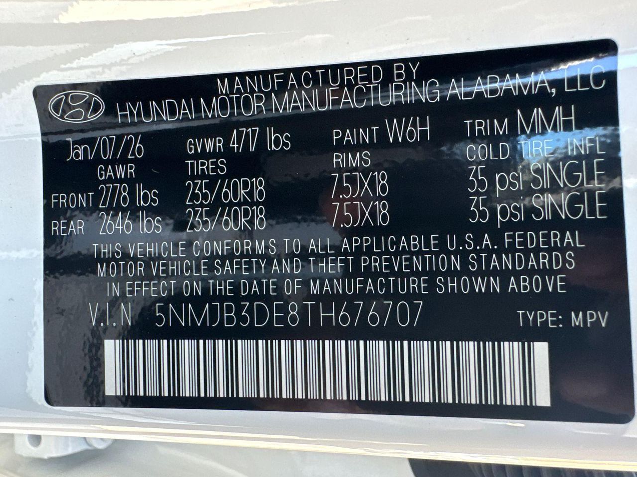 New 2026 White Pearl HYUNDAI SEL FWD image 34