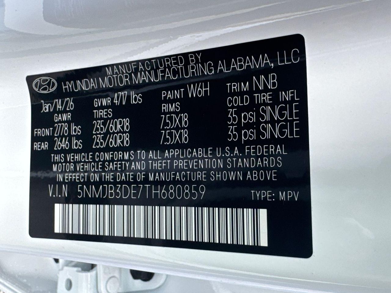 New 2026 White HYUNDAI SEL FWD image 34