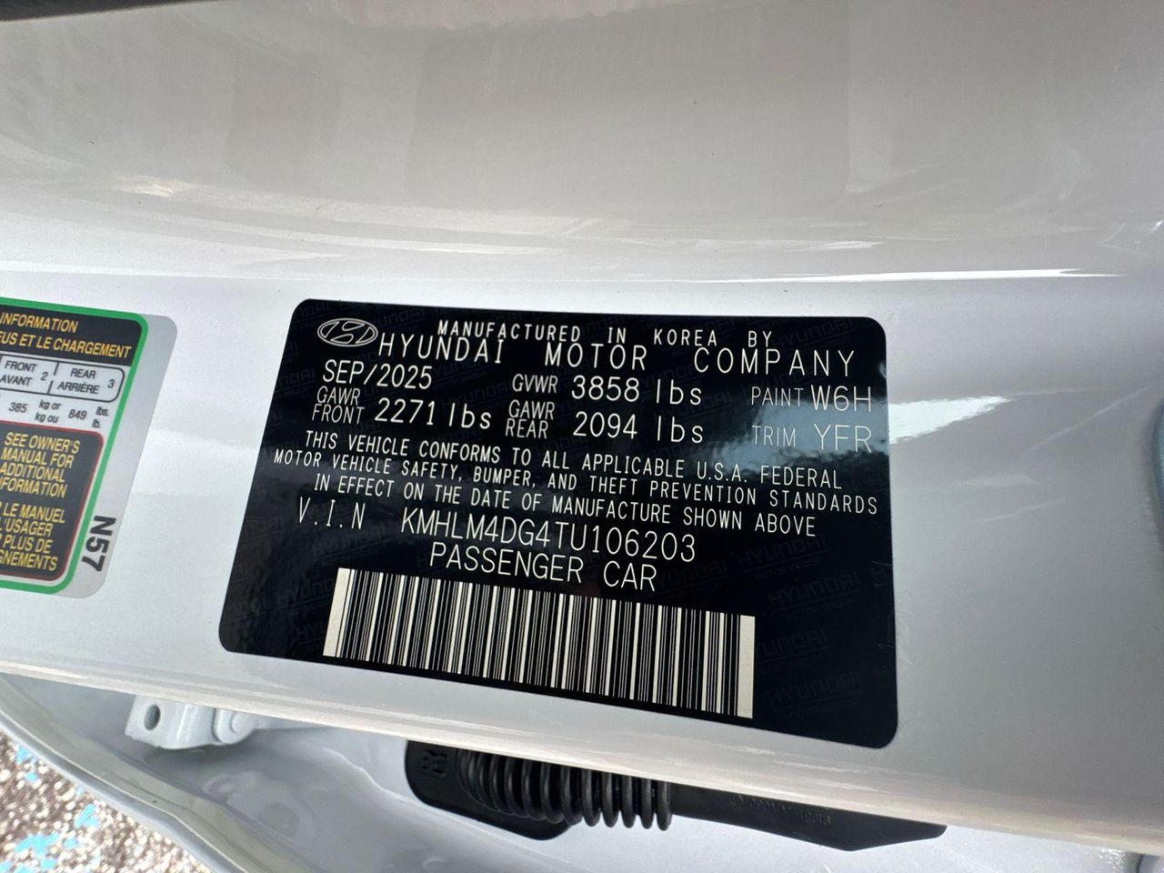 New 2026 White HYUNDAI SEL Sport image 33