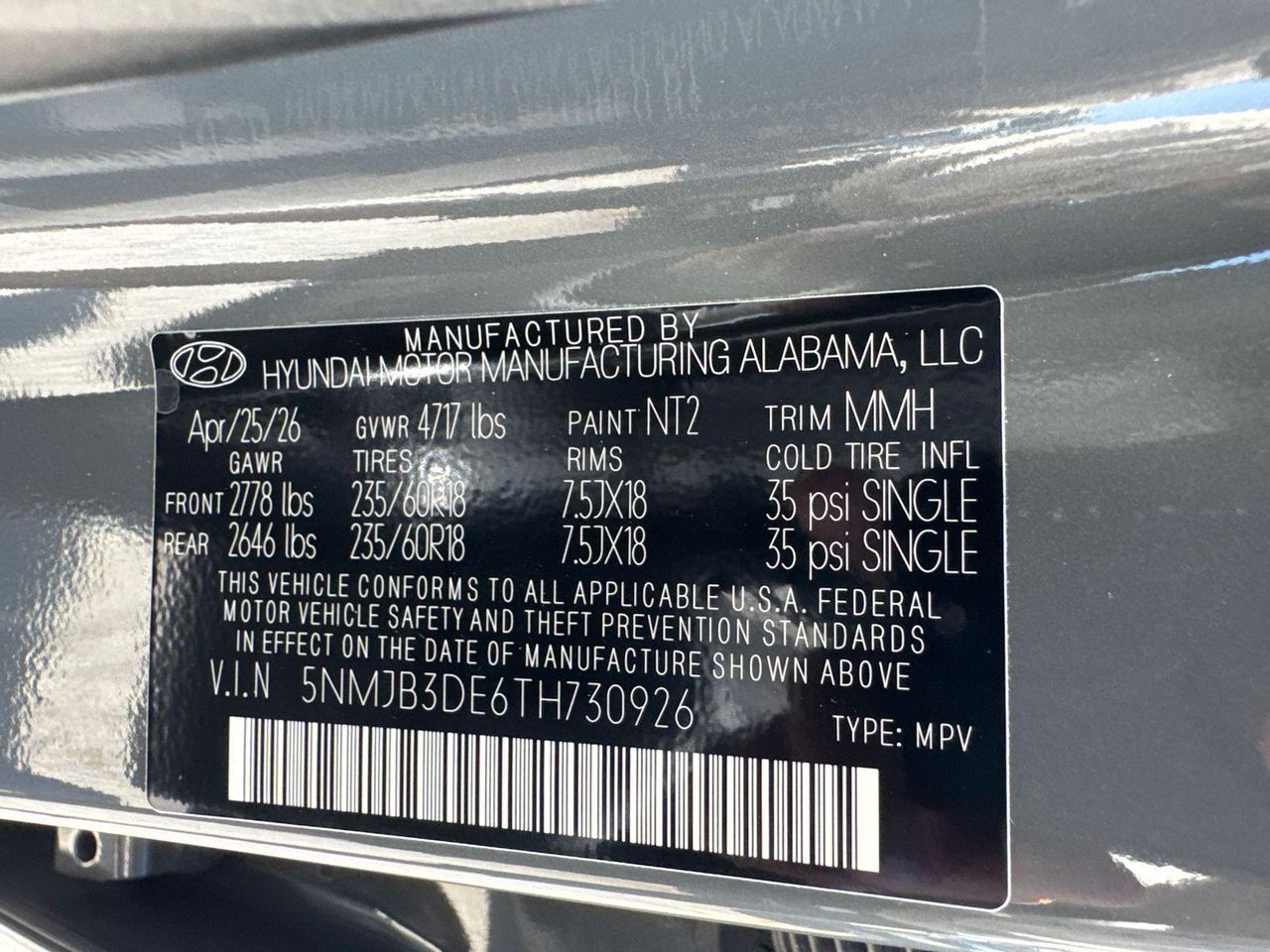 New 2026 Gray Hyundai SEL FWD image 34