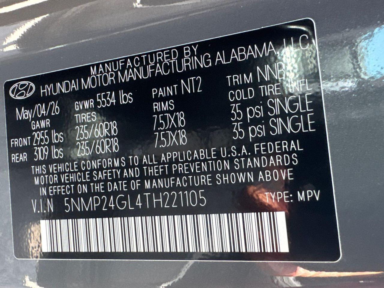 New 2026 Gray Hyundai SEL FWD image 33