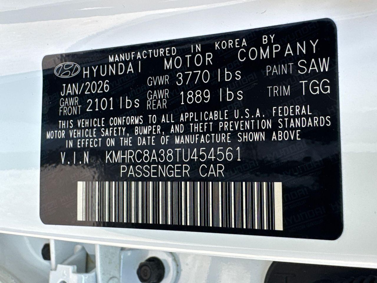 New 2026 White Hyundai SEL image 33