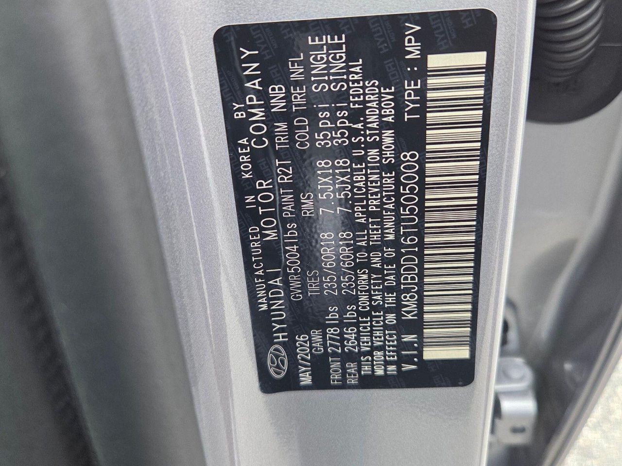 New 2026 Shimmering Silver HYUNDAI SEL AWD image 6