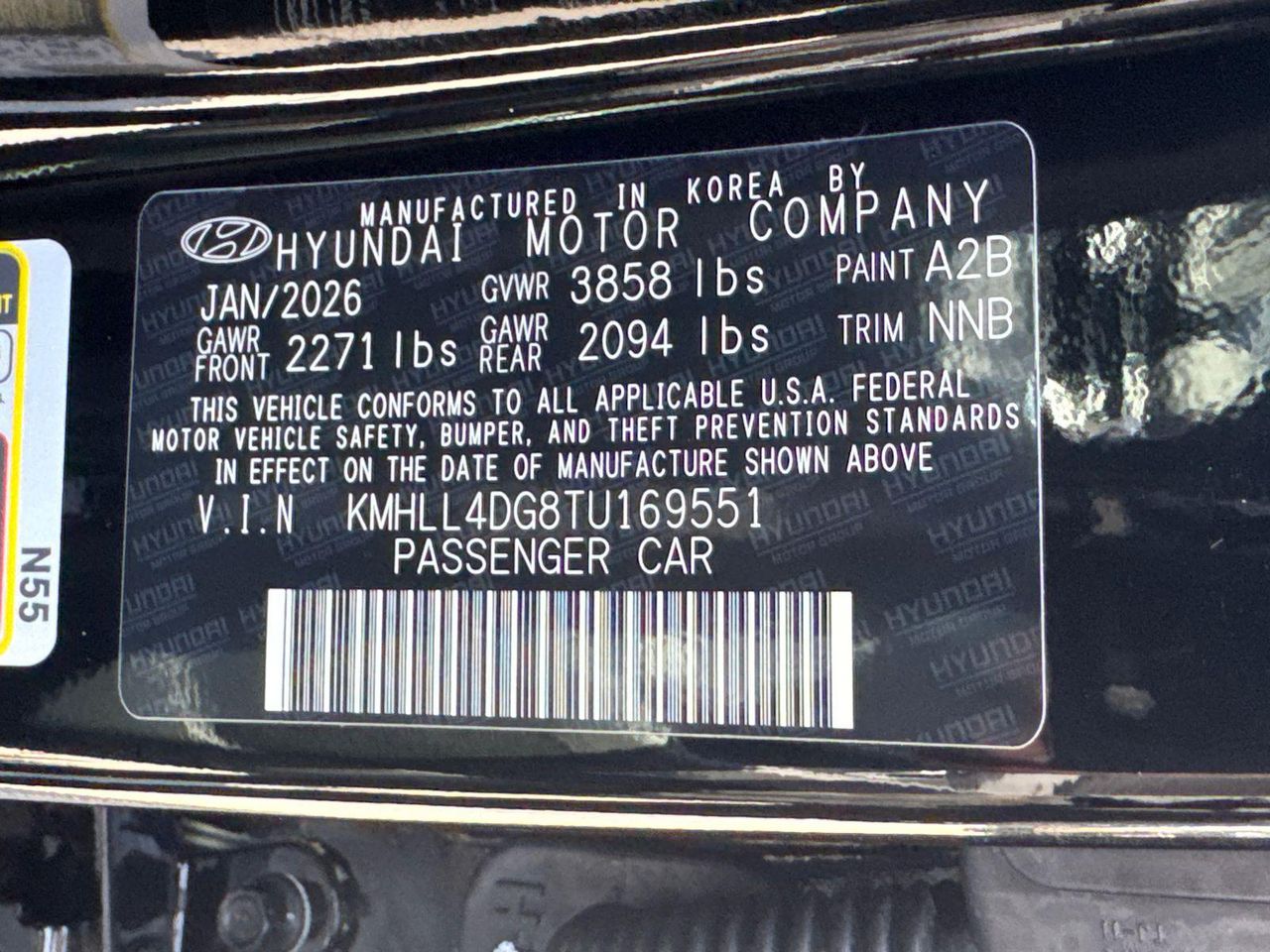 New 2026 Black Hyundai SE image 33
