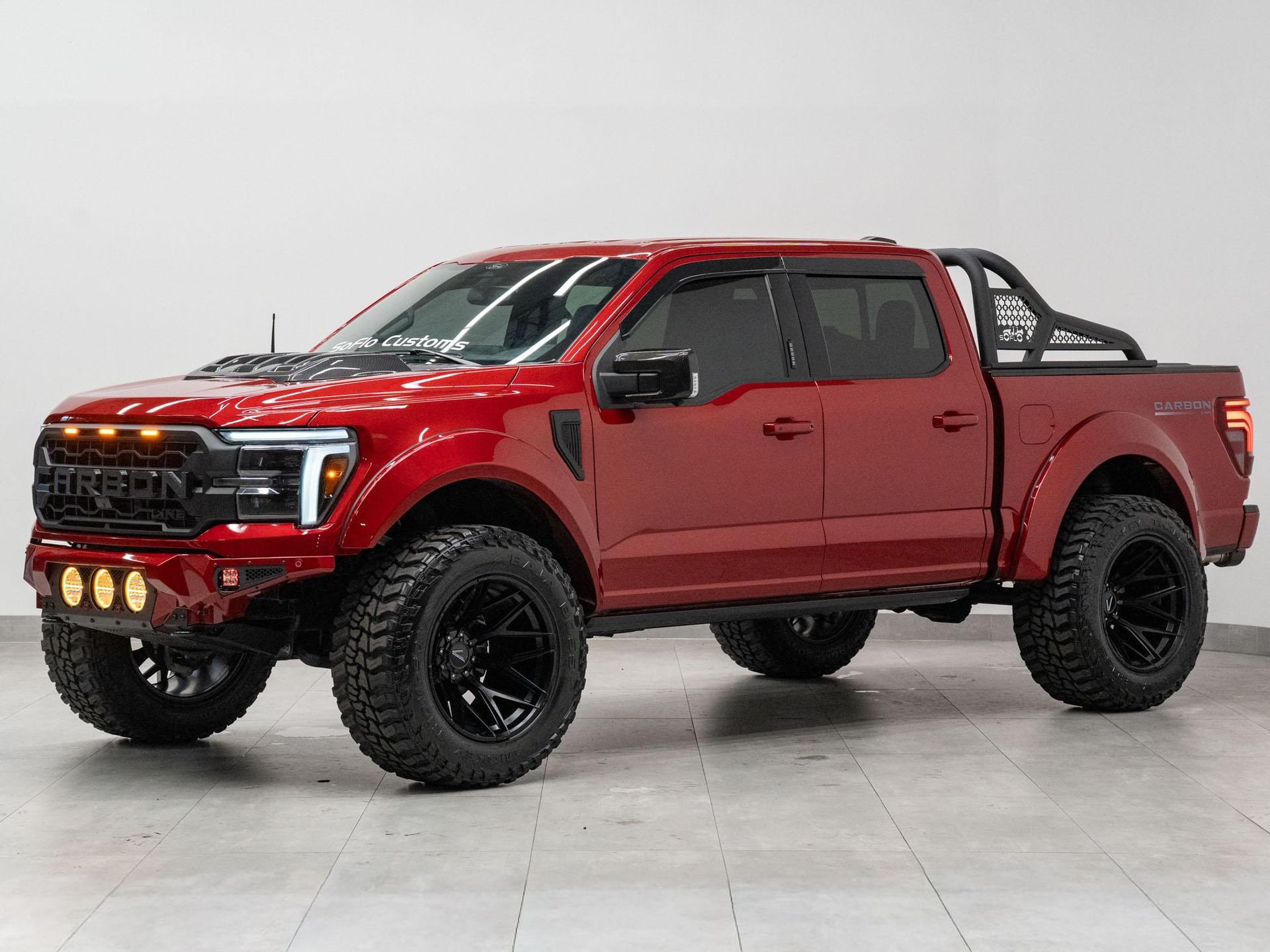 Rapid Red Metallic Tinted Clearcoat 2024 Ford F-150 Pickup Truck Four-Wheel Drive Automatic