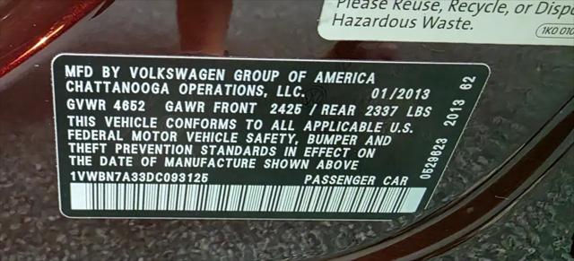 2013 Volkswagen Passat 2.0L TDI SE