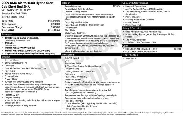 2009 GMC Sierra 1500 Hybrid 3HA
