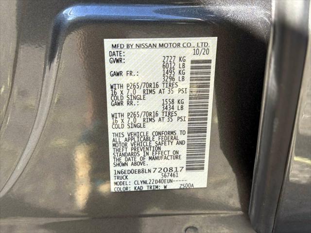 2020 Nissan Frontier Crew Cab SV 4x4 [29]