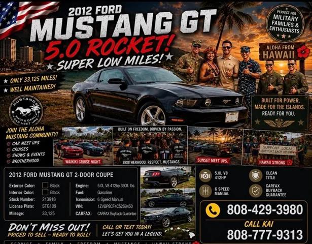 2012 Ford Mustang GT for sale in Honolulu, HI