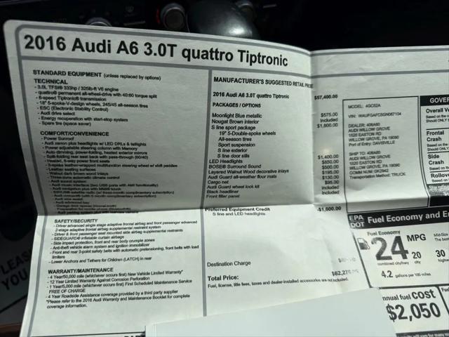 2016 Audi A6 3.0T Premium Plus