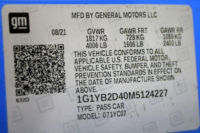 2021 Chevrolet Corvette Stingray RWD Coupe 2LT
