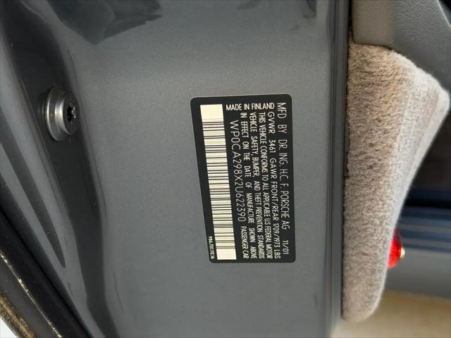 2002 Porsche Boxster 2dr Roadster 5-Spd Manual