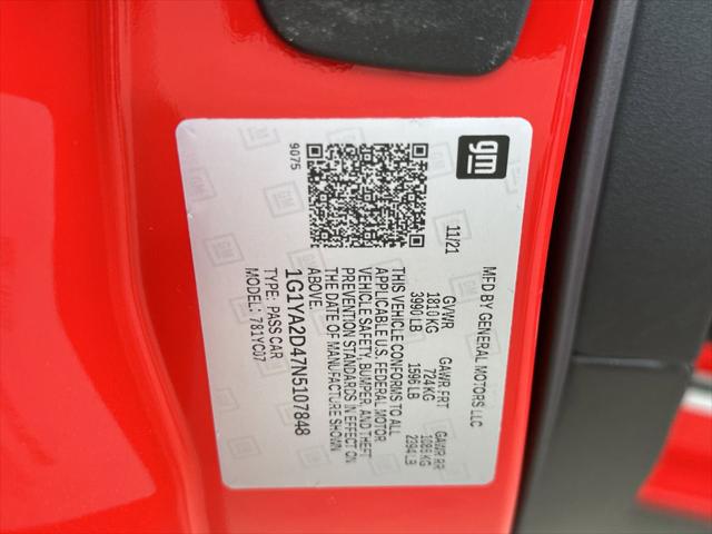 2022 Chevrolet Corvette Stingray RWD Coupe 1LT