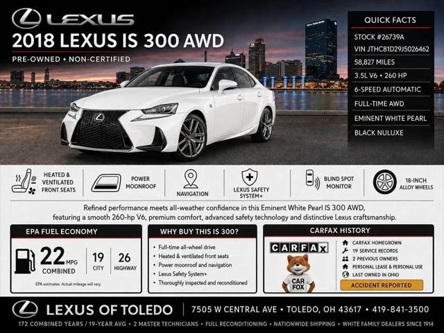 2018 Lexus IS 300 IS 300 for sale in Toledo, OH