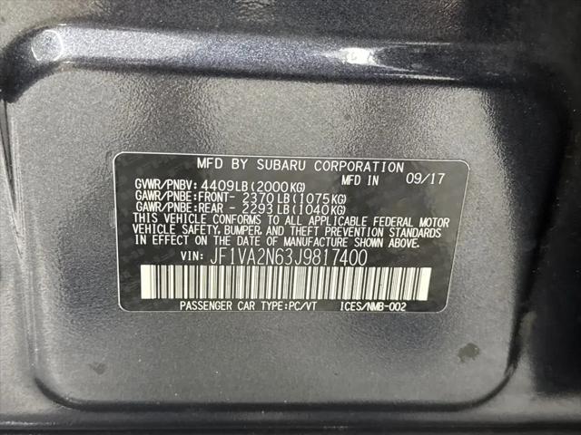 2018 Subaru WRX STI STI