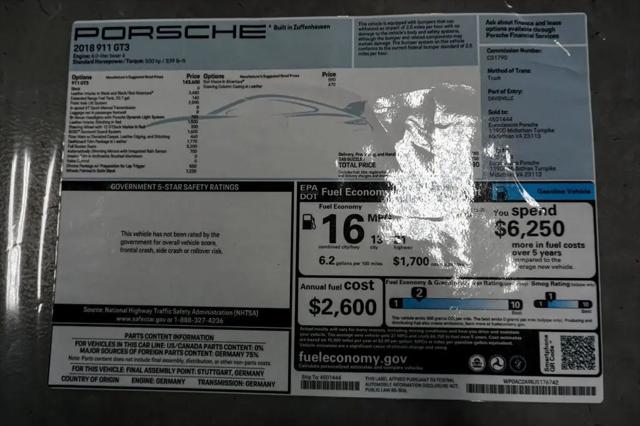 2018 Porsche 911 GT3