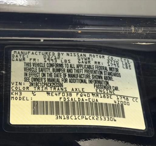 2012 Nissan Versa 1.8 S