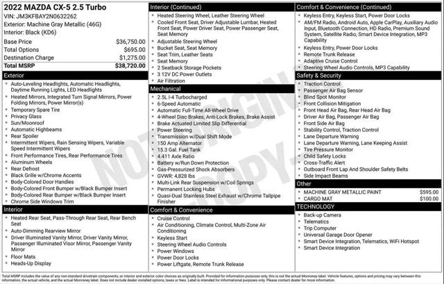 2022 Mazda CX-5 2.5 Turbo for sale in Huntsville, AL