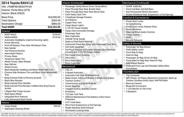 2014 Toyota RAV4 LE for sale in New Castle, PA