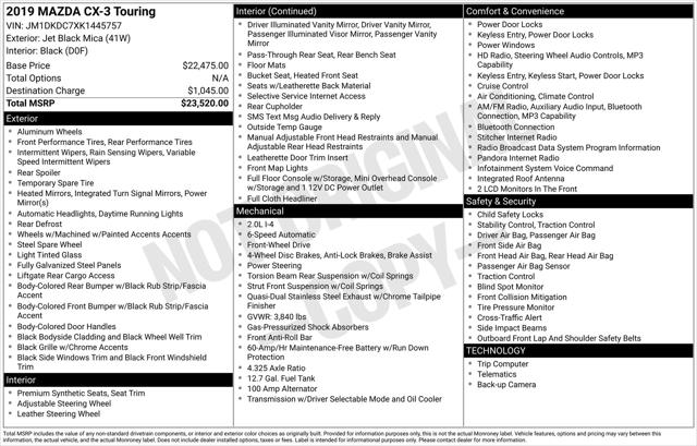 2019 Mazda CX-3 Touring 2019 Mazda CX-3 Touring