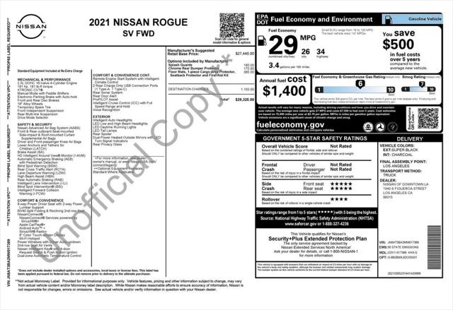 2021 Nissan Rogue SV FWD