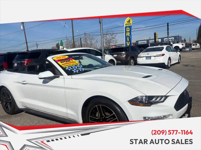 2020 Ford Mustang EcoBoost Premium Convertible for sale in Modesto, CA