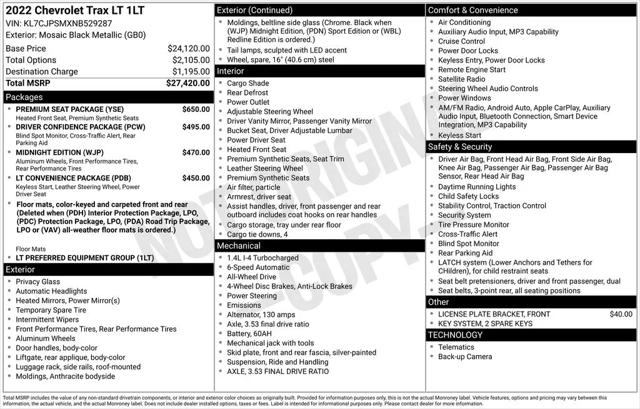 2022 Chevrolet Trax AWD LT