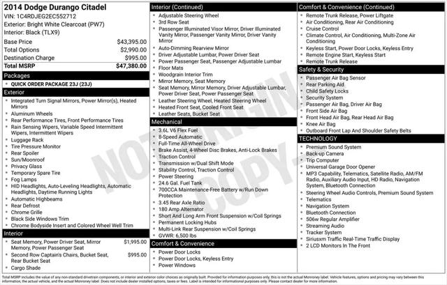 2014 Dodge Durango Citadel