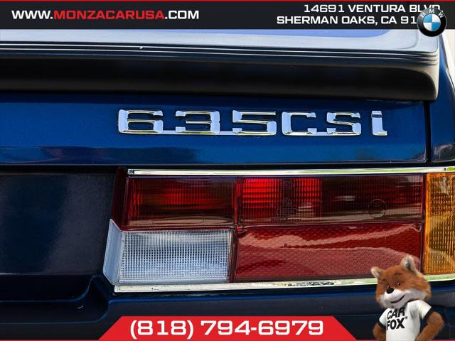 1987 BMW 6 Series 635CSi