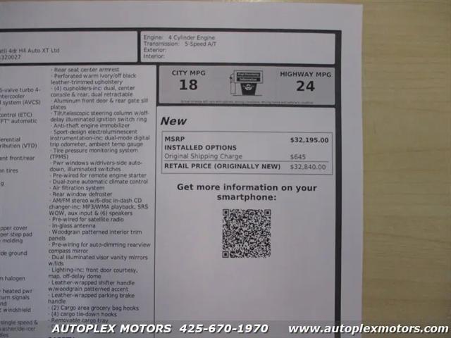 2008 Subaru Outback 2.5XT Limited