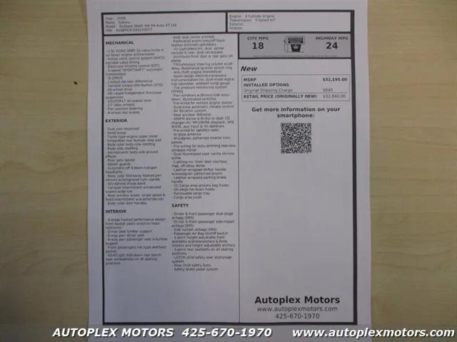 2008 Subaru Outback 2.5XT Limited