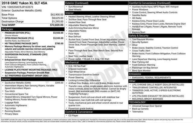 2018 GMC Yukon XL SLT
