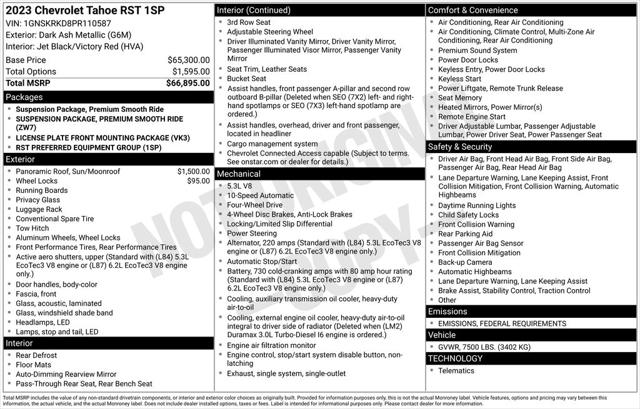 2023 Chevrolet Tahoe 4WD RST
