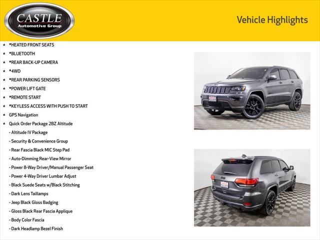 2018 Jeep Grand Cherokee Altitude 4x4
