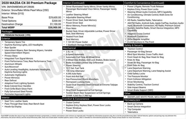 2020 Mazda CX-30 Premium Package
