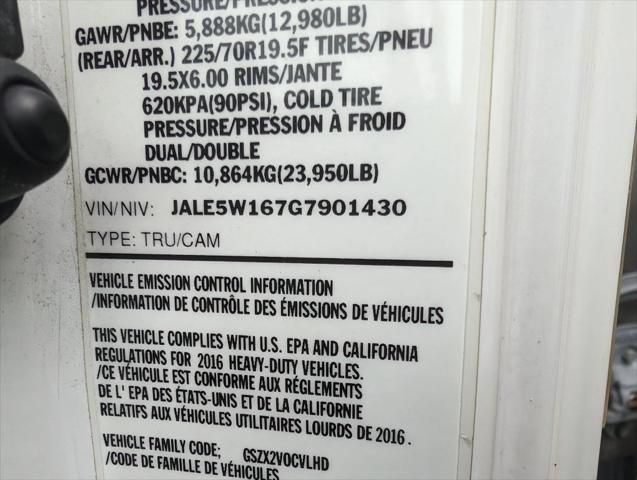 2016 Isuzu DSL REG AT 18FT Refrigeration Box Truck Reefer DIESEL for sale in Fountain Valley, CA