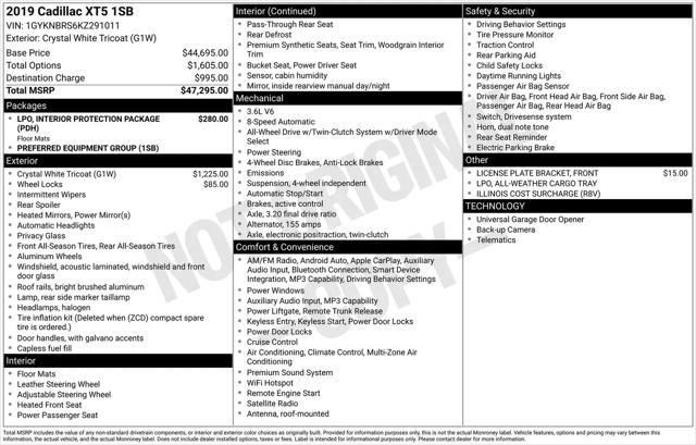 2019 Cadillac XT5 Standard for sale in Mchenry, IL