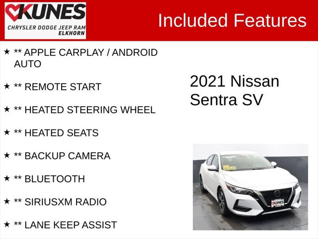 2021 Nissan Sentra SV Xtronic CVT