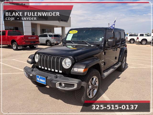 2018 Jeep Wrangler Unlimited Sahara 4x4 for sale in Beeville, TX